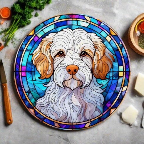 Clumber Spaniel Glass Suncatcher Worktop Saver